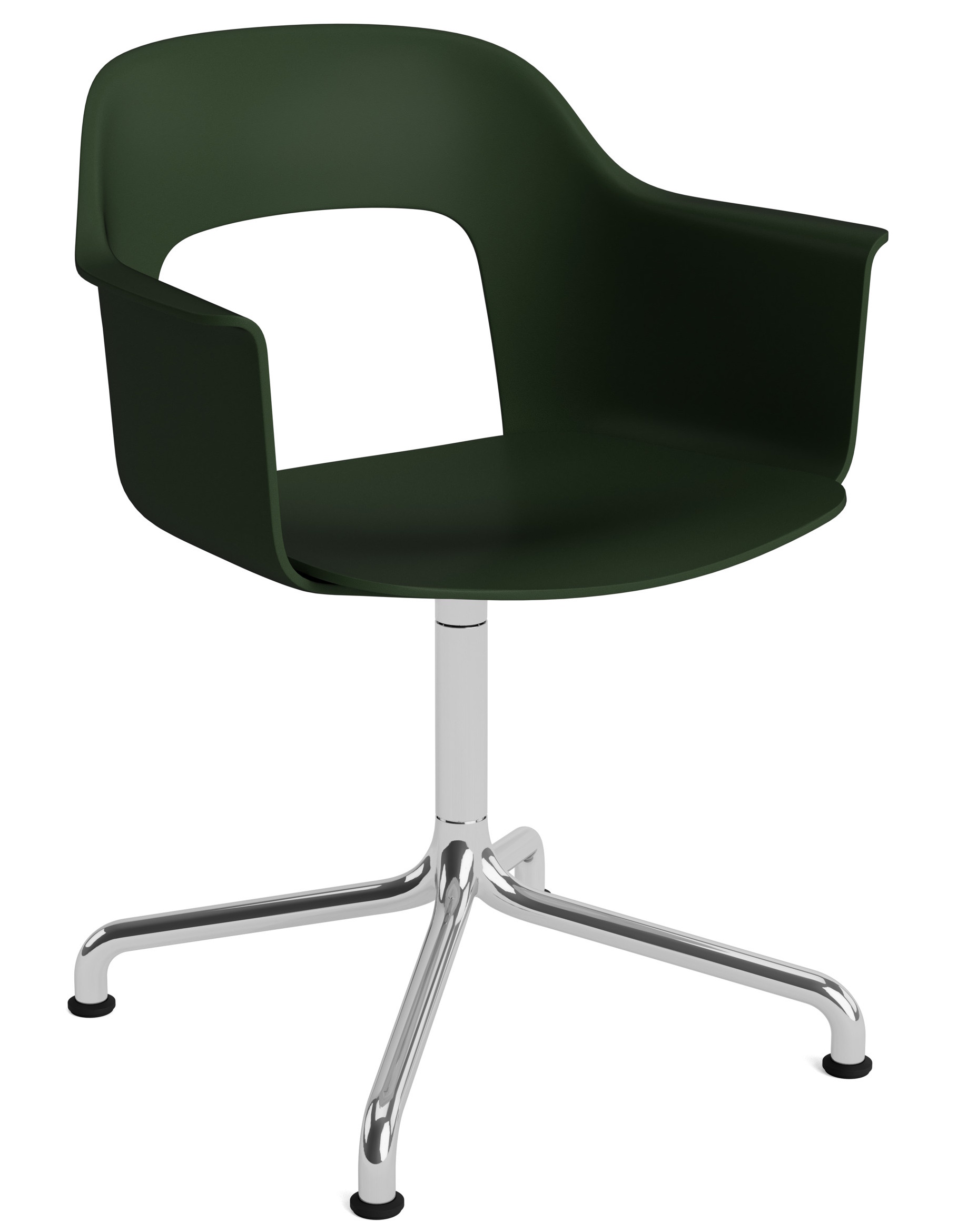 Layout Armchair 251 Armlehnstuhl 4-Sternfuß Drehfuß mit gebogenem Fußkreuz Hay