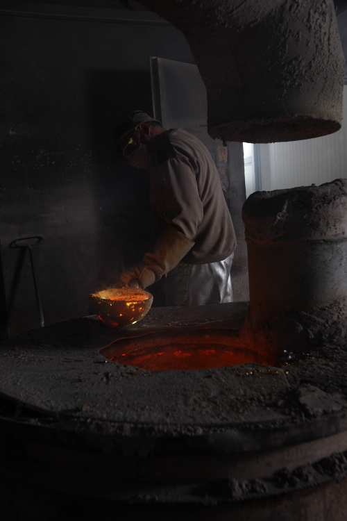 Walter Gropius Türdrücker Tecnolumen Nickel poliert