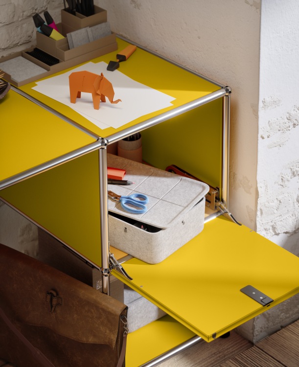 USM Haller Inos Box hoch mit Tablett