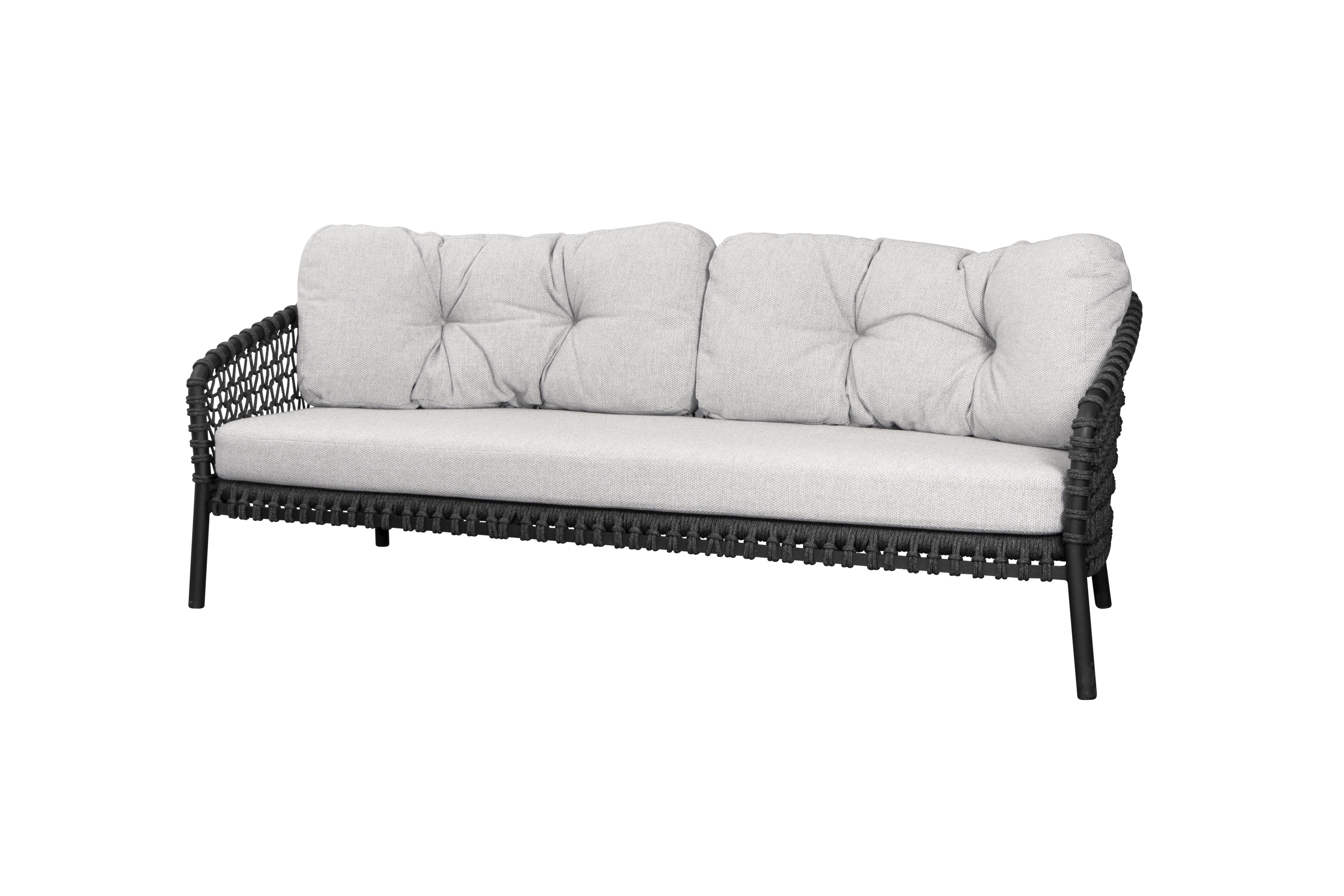 Ocean Large 3-Sitzer Sofa mit Kissen in Hellbraun Cane-Line