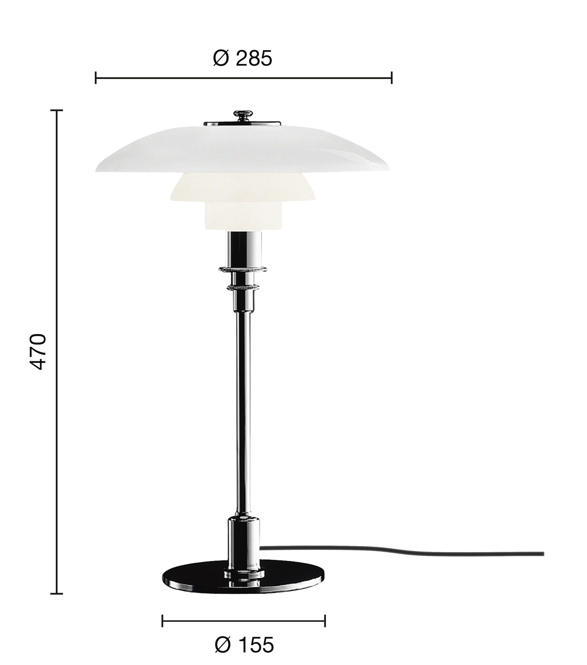 PH 3/2 Tischleuchte Louis Poulsen