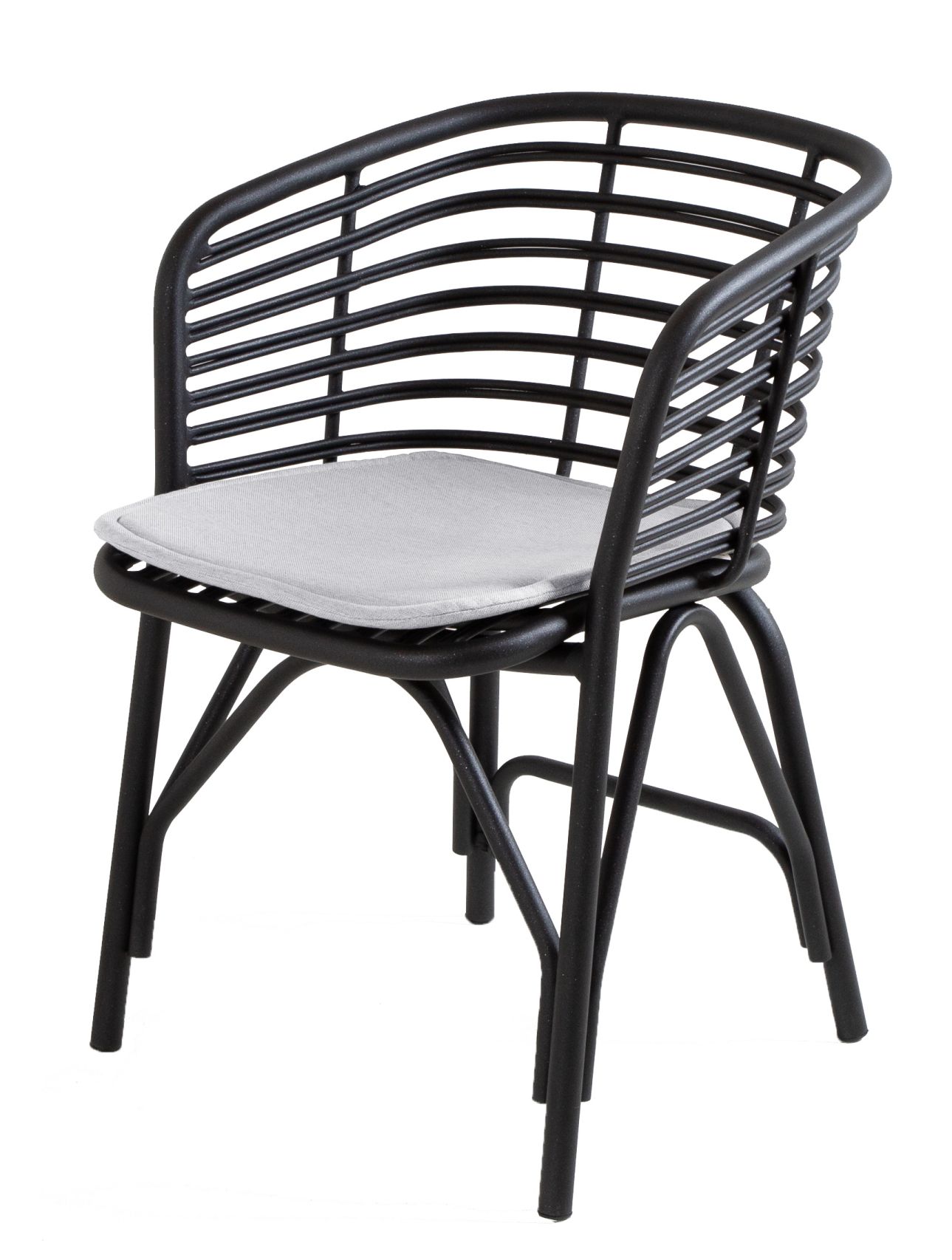 Blend Sitzkissen hellgrau für Cane-Line Outdoor Sessel, bequemes Polster für Gartenmöbel, wetterfest.