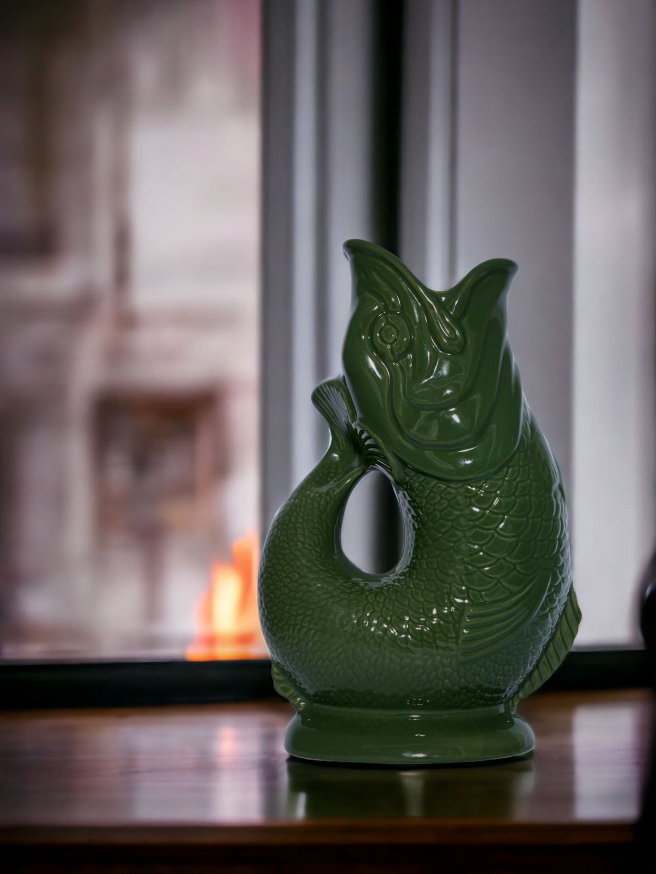 Gluckigluck Karaffe / Vase-dunkelgrün XL