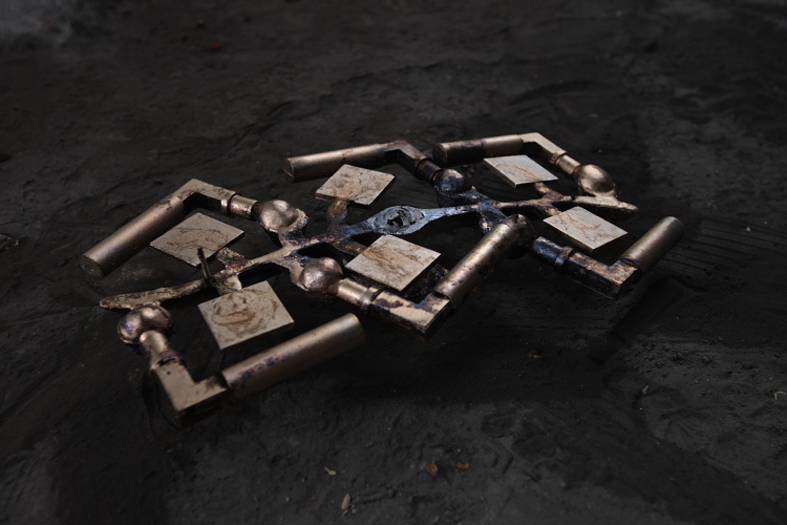 Walter Gropius Türdrücker Tecnolumen Nickel poliert