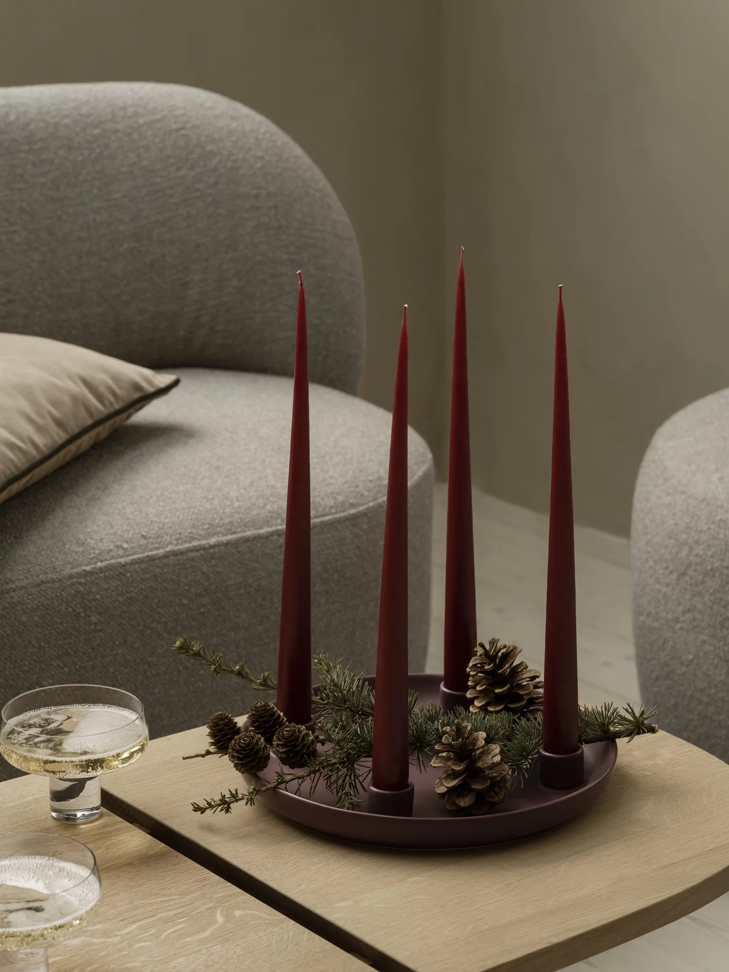 Kuon 2-Sitzer Sofa Blomus Boucla - Shitake 