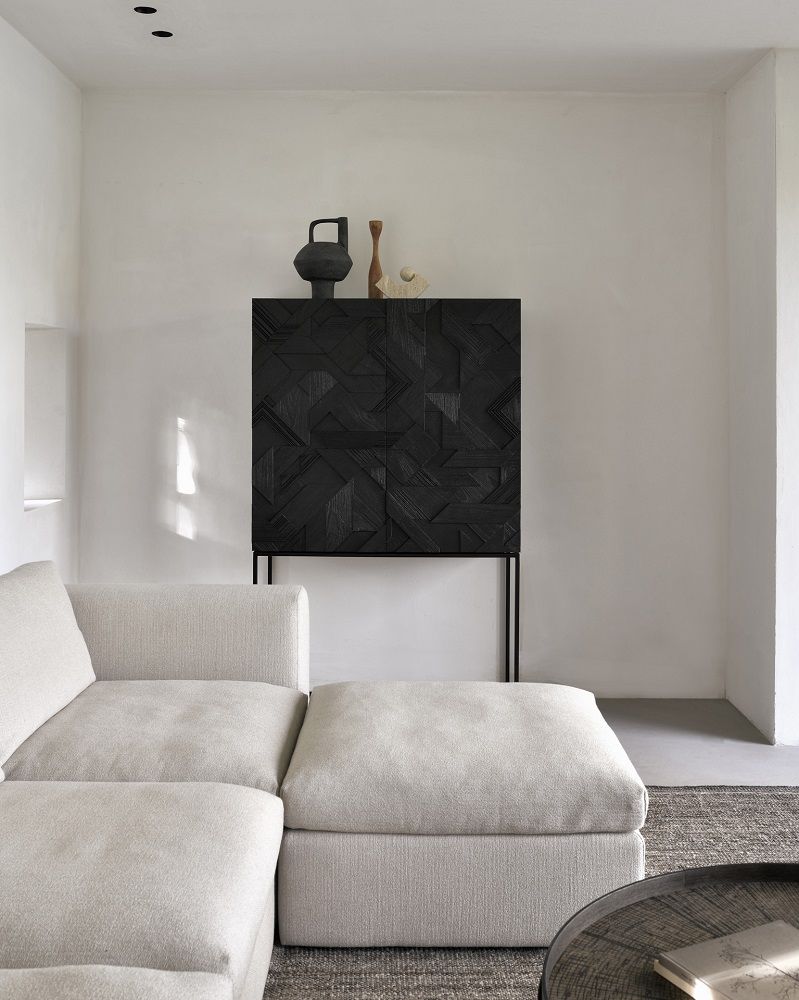 Mellow Sofa Off White Eco Stoff - linke Armlehne Ethnicraft