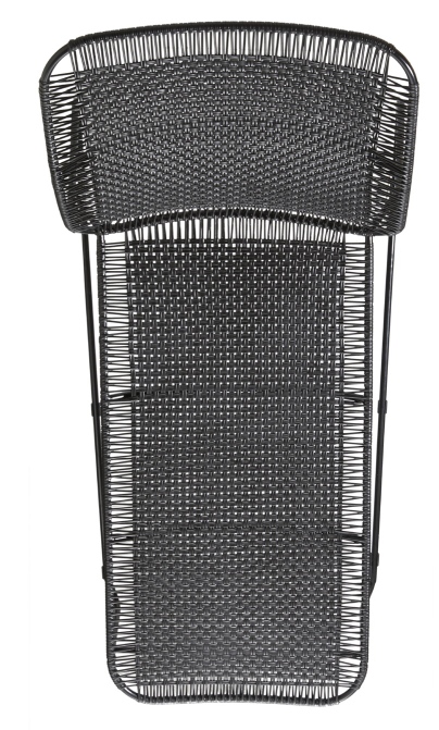 Schwarze Cielo Daybed Outdoor Liege von ames, modernes Design für Garten und Terrasse.