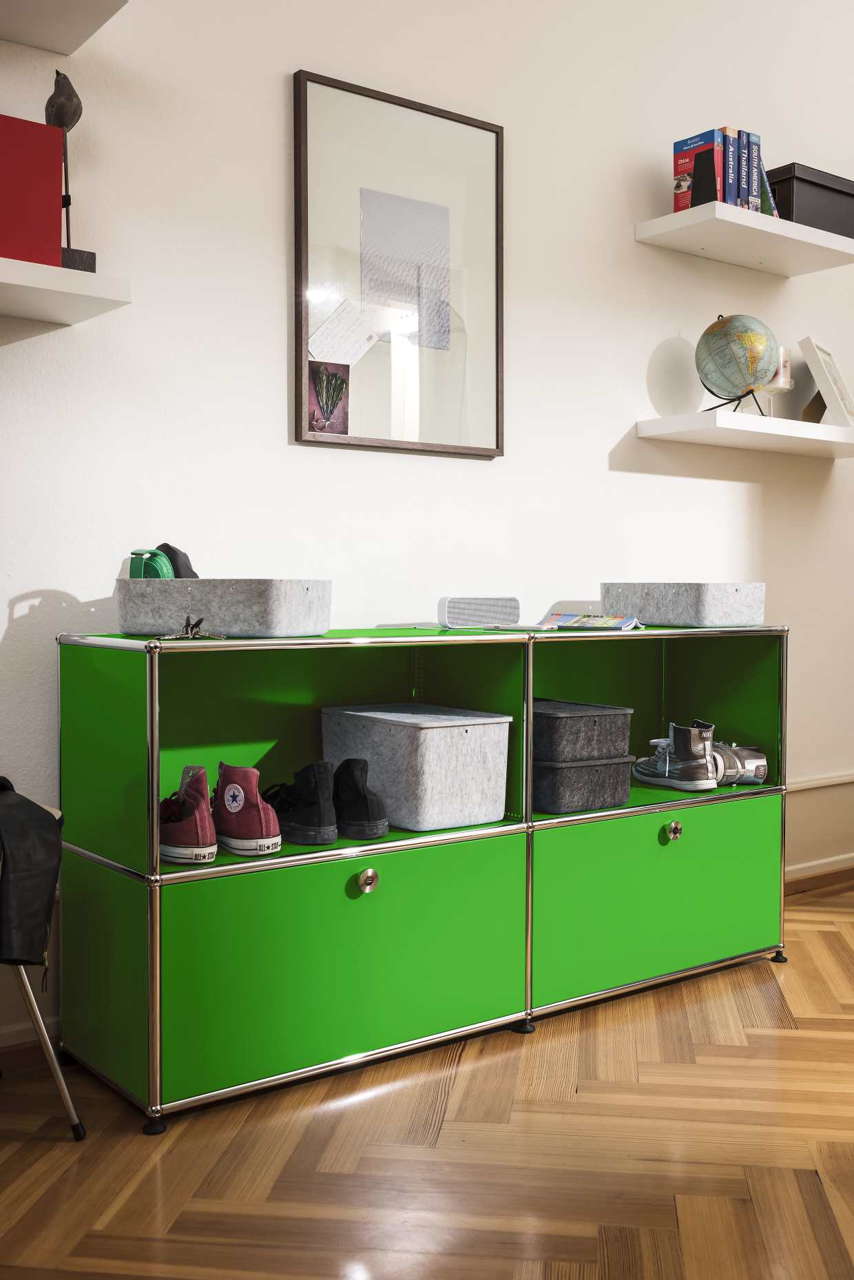 USM Haller Inos Box hoch mit Tablett