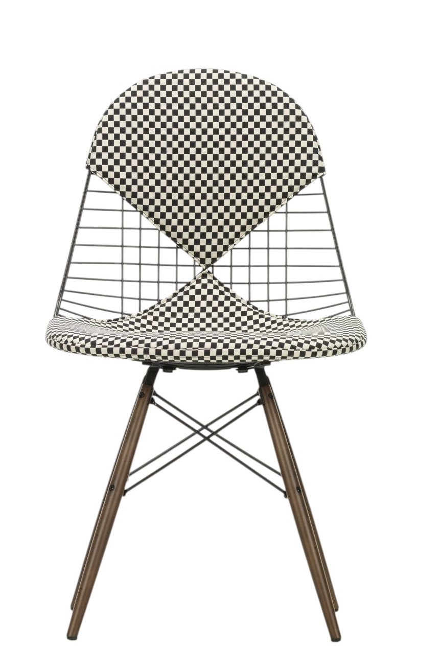 DKW-2 Wire Chair Stuhl mit Sitz und Rückenpolster Vitra