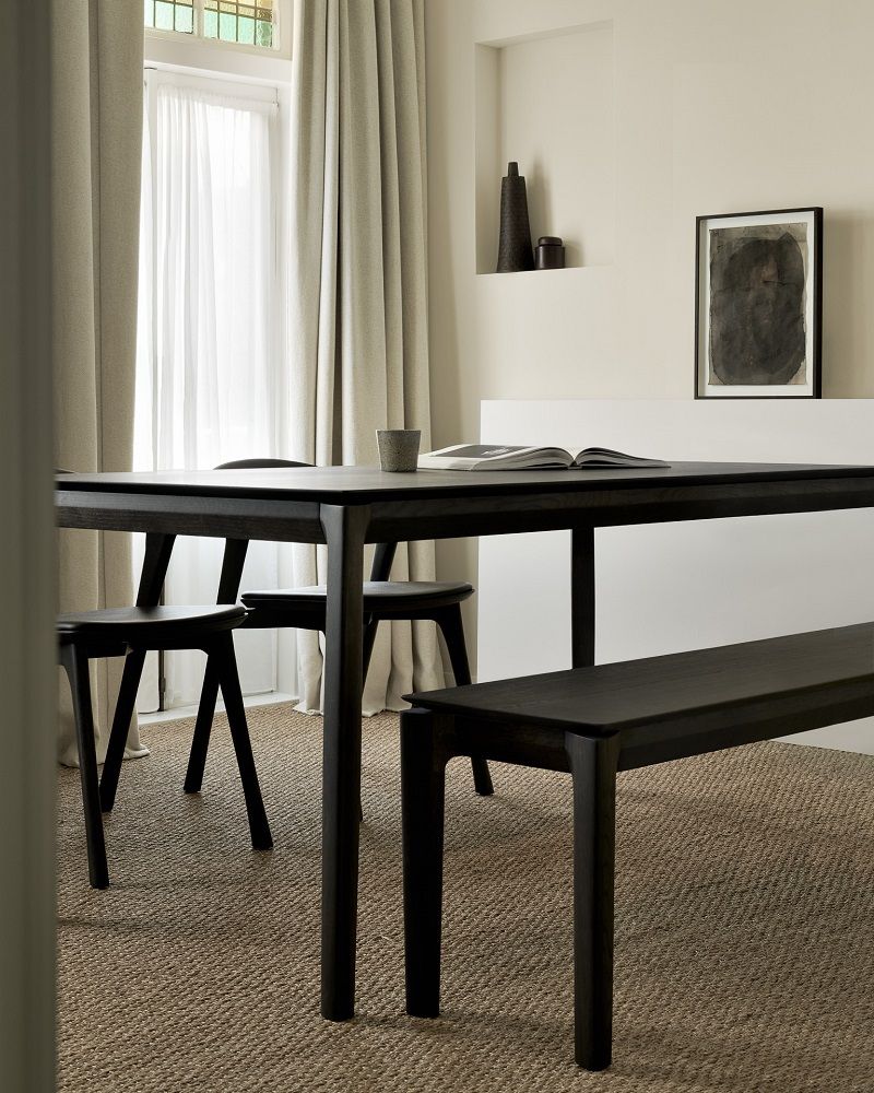 Bok Stuhl Eiche braun / Leder braun Ethnicraft