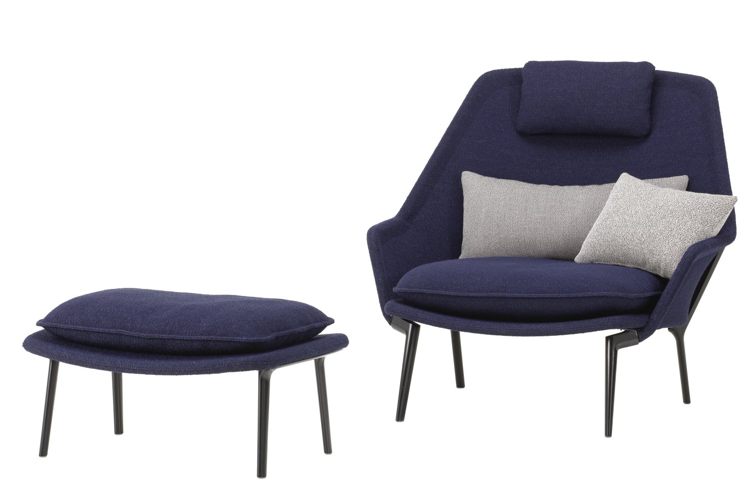 Slow Chair & Ottoman Sessel Stoff Vitra