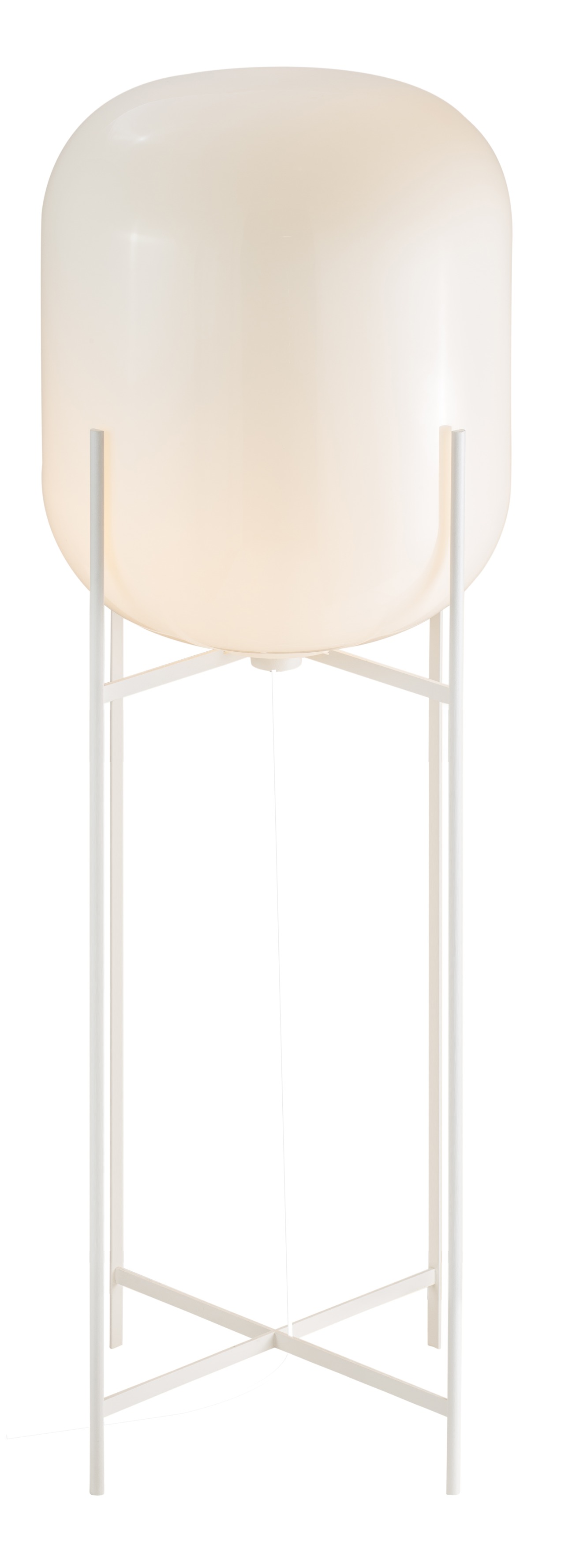 Oda Big Stehleuchte Gestell weiß - Glas weiß Pulpo