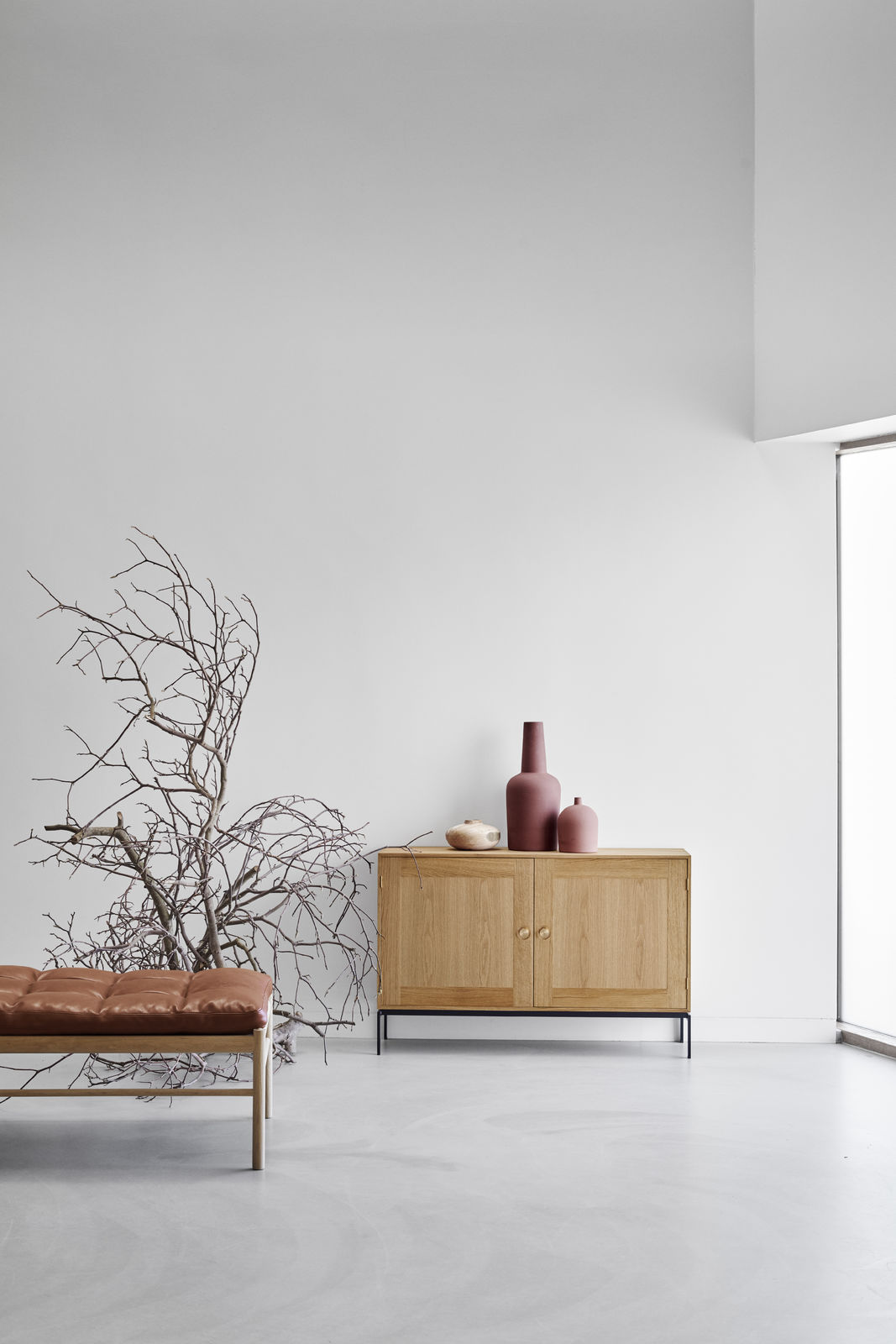 FK63 Bücherregal System von Carl Hansen & Søn aus Eiche mit Türen.