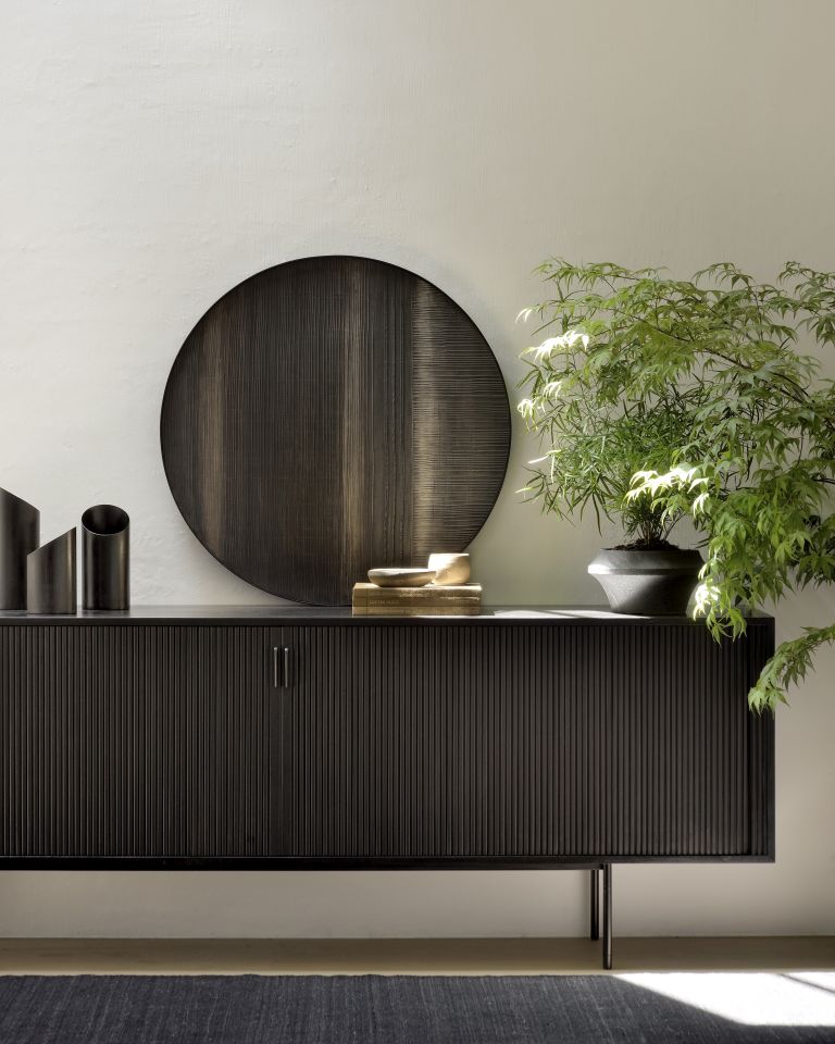 Roller Max Anrichte mit 2 Türen Teak schwarz Ethnicraft