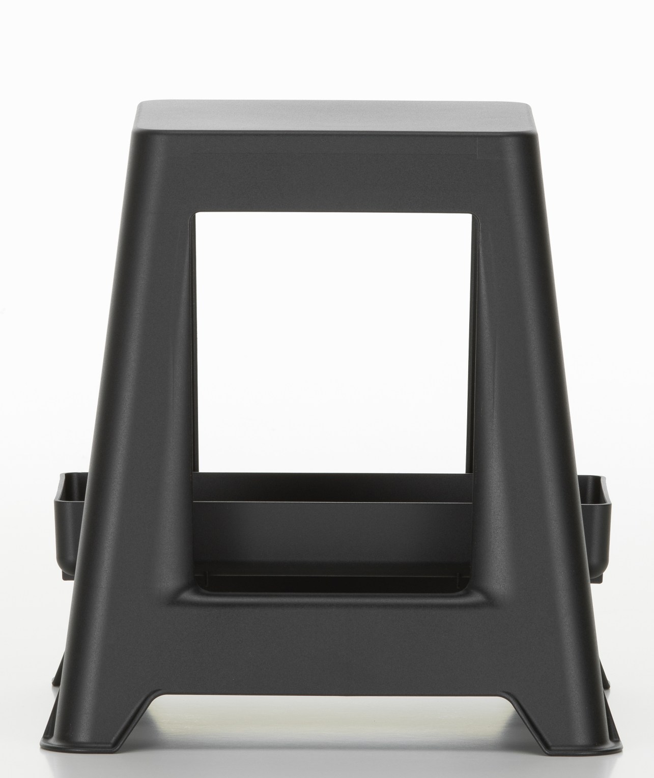 Dunkelgrauer Chap Hocker von Vitra: Moderner, minimalistischer Tritthocker für Kinder und Erwachsene.