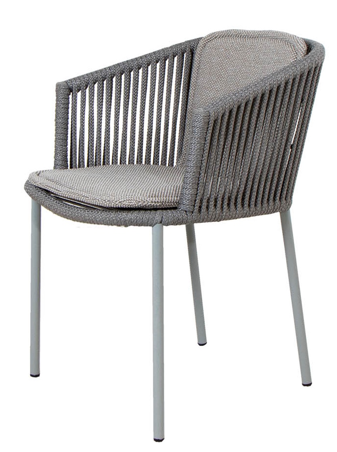 Moments Sessel Cane-Line Grau mit Kissen