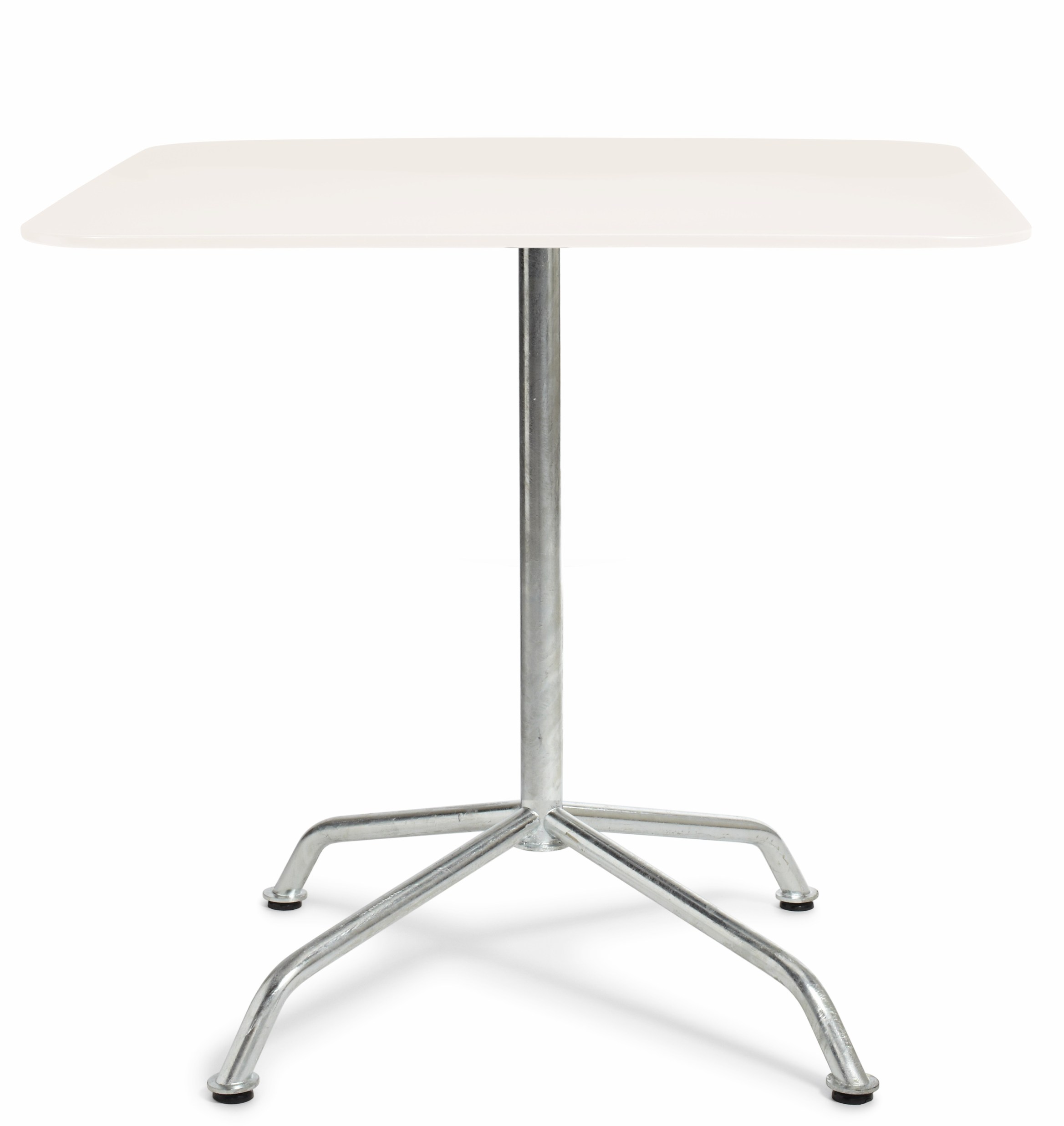 Haefeli Gartentisch Outdoor B 80 x T 80 x H 74 cm Embru Weiß RAL 9016