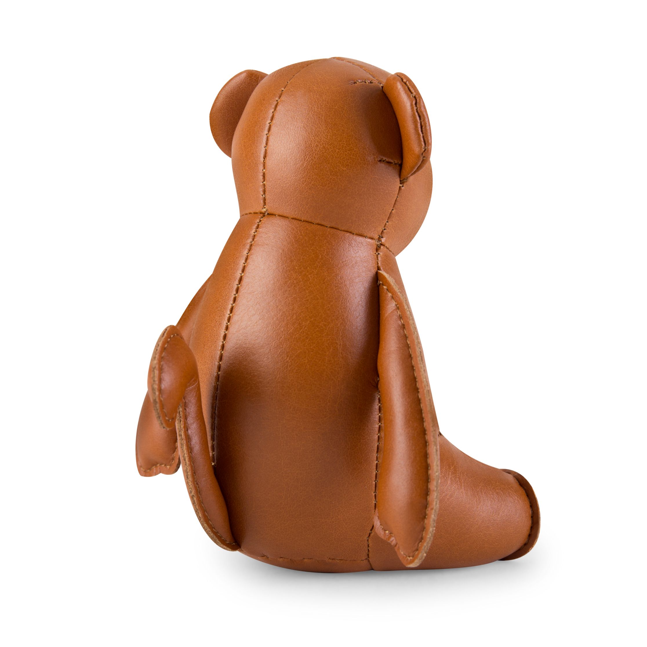 Rückansicht des Züny Affe Briefbeschwerers in Tan/Weizen, ein dekoratives und nützliches Wohnaccessoire.