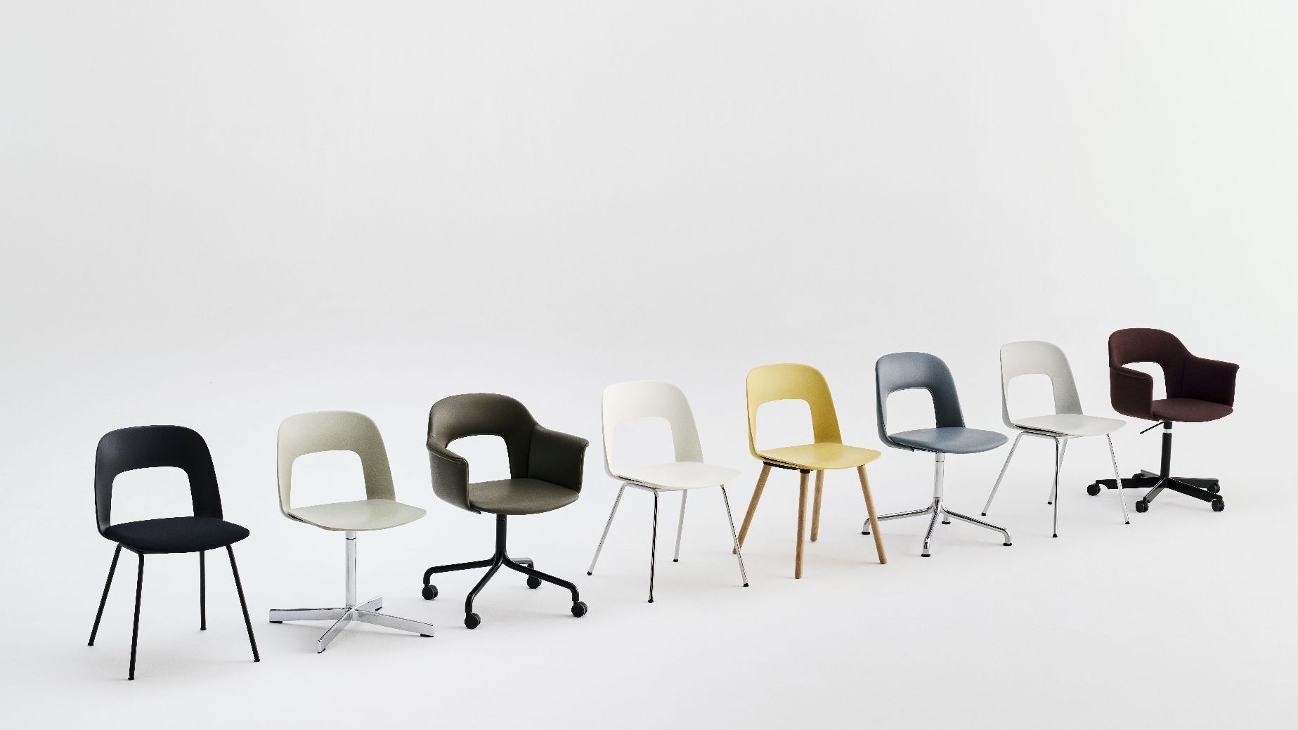 Layout Side Chair 153 4-Stern Drehstuhl Hay