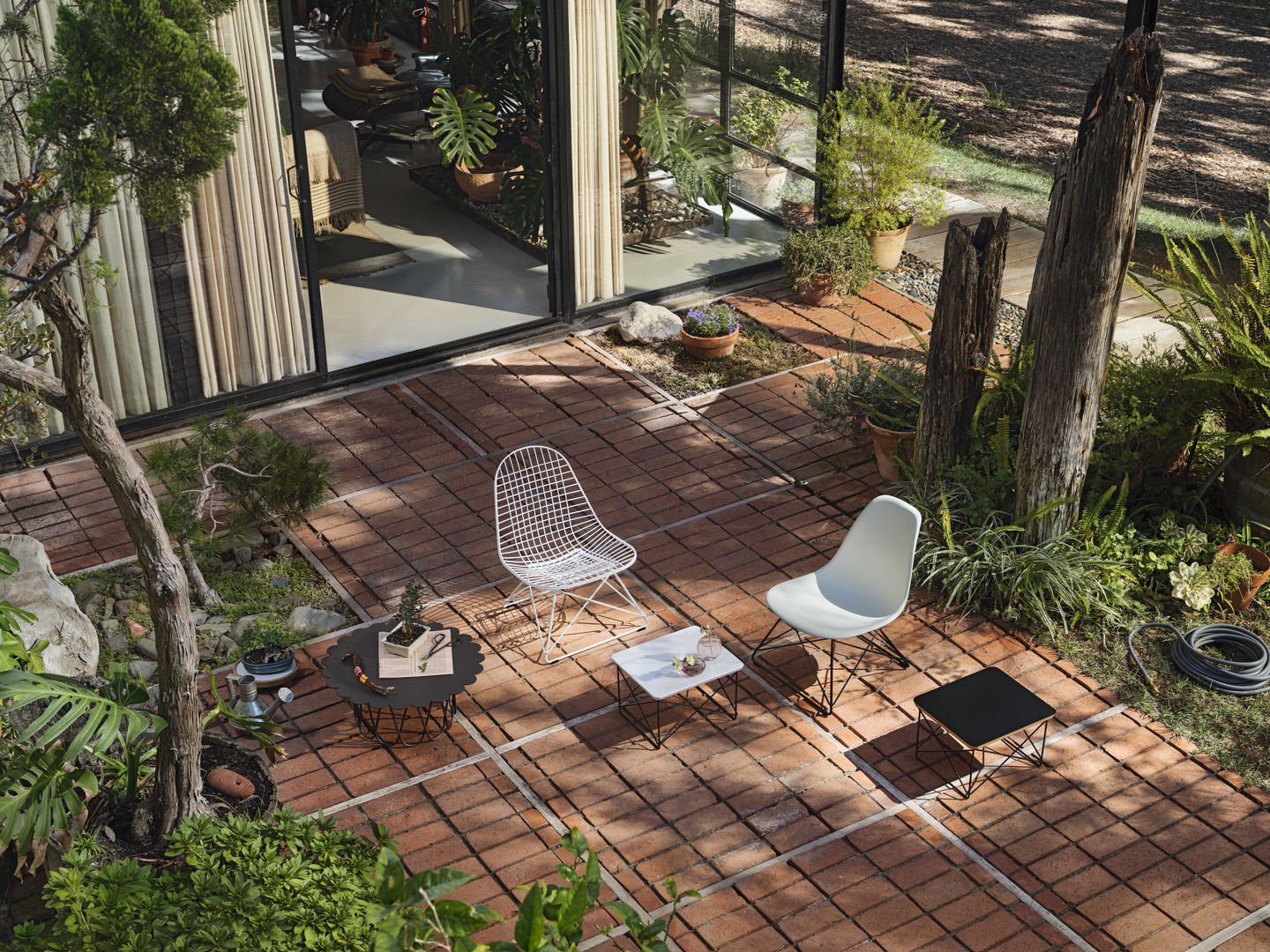 LKR-2 Wire Chair Stuhl mit Sitz- und Rückenbezug Vitra