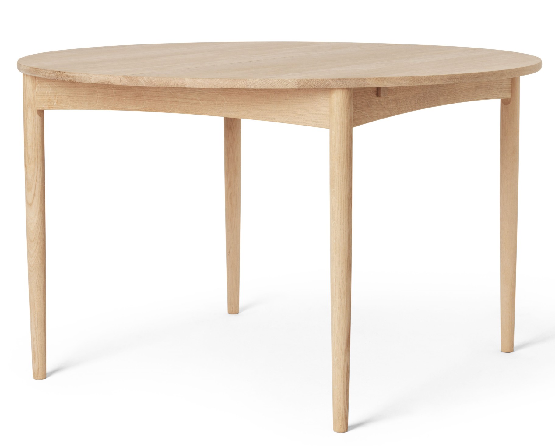 Runder BM0121 Borge Mogensen Esstisch von Carl Hansen & Søn aus hellem Eichenholz.