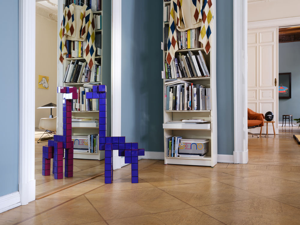 Panton Cubes Giraffe Duoton Skulptur / Tierfigur Vitra
