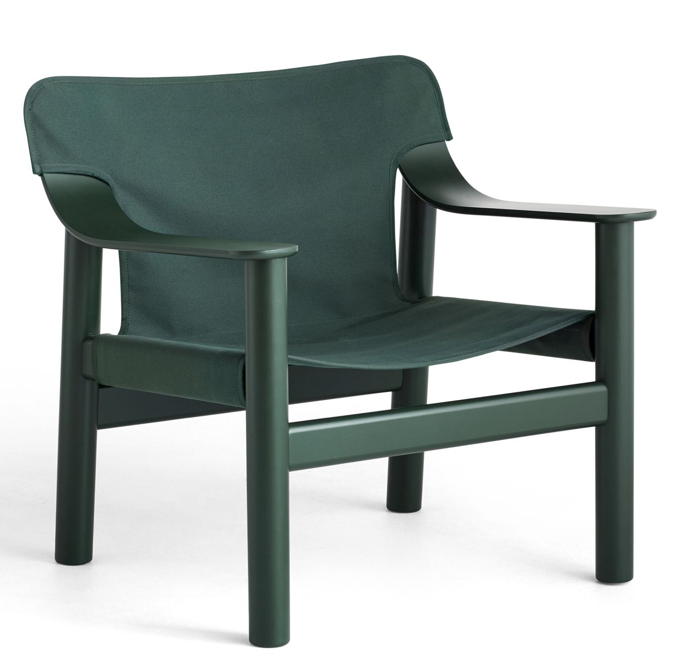 Grüner Bernard Chair Sessel von Hay: Moderner Stoffbezug und Holzgestell für Wohnzimmer und Büro.