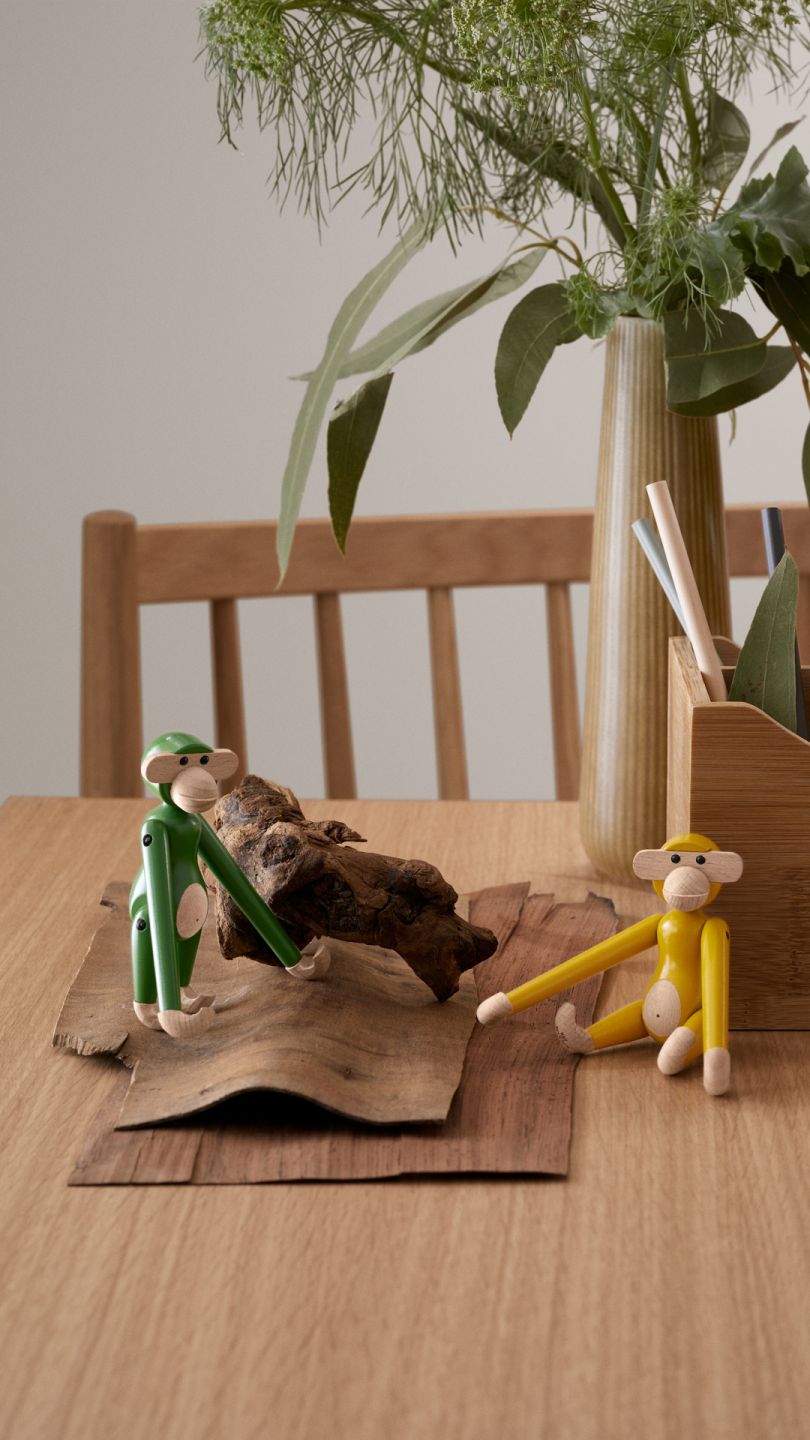 Affe Mini farbig Kay Bojesen Vintage Grün