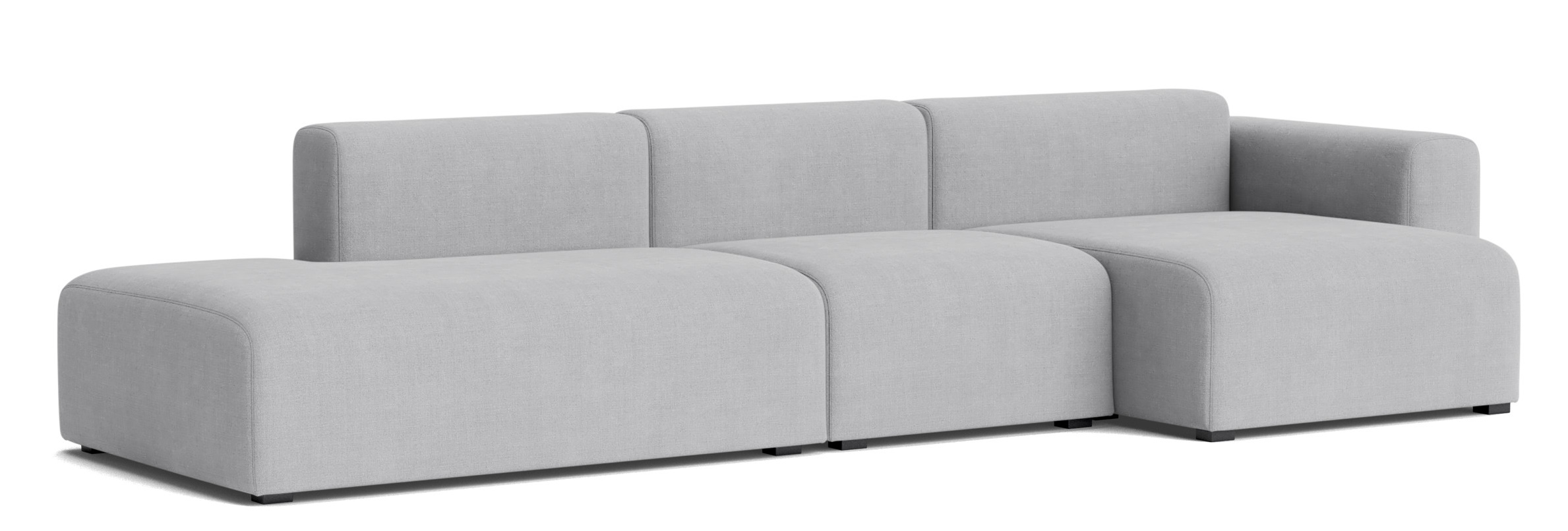 Mags Sofa 3-Sitzer Combination 4 Low Armrest mit Armlehne rechts Hay Stoff Linara 443