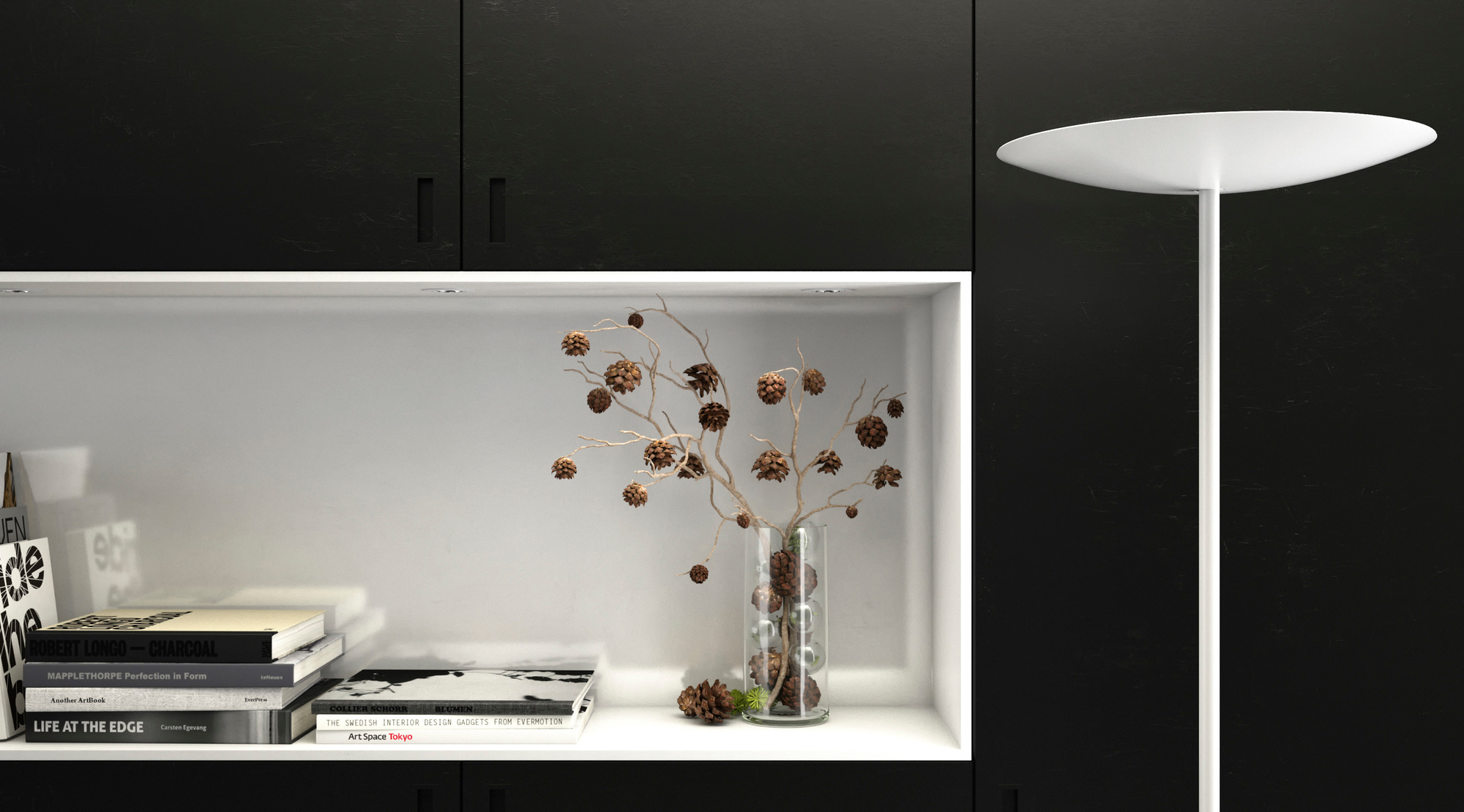 Classic LED Stehleuchte Belux Schwarz