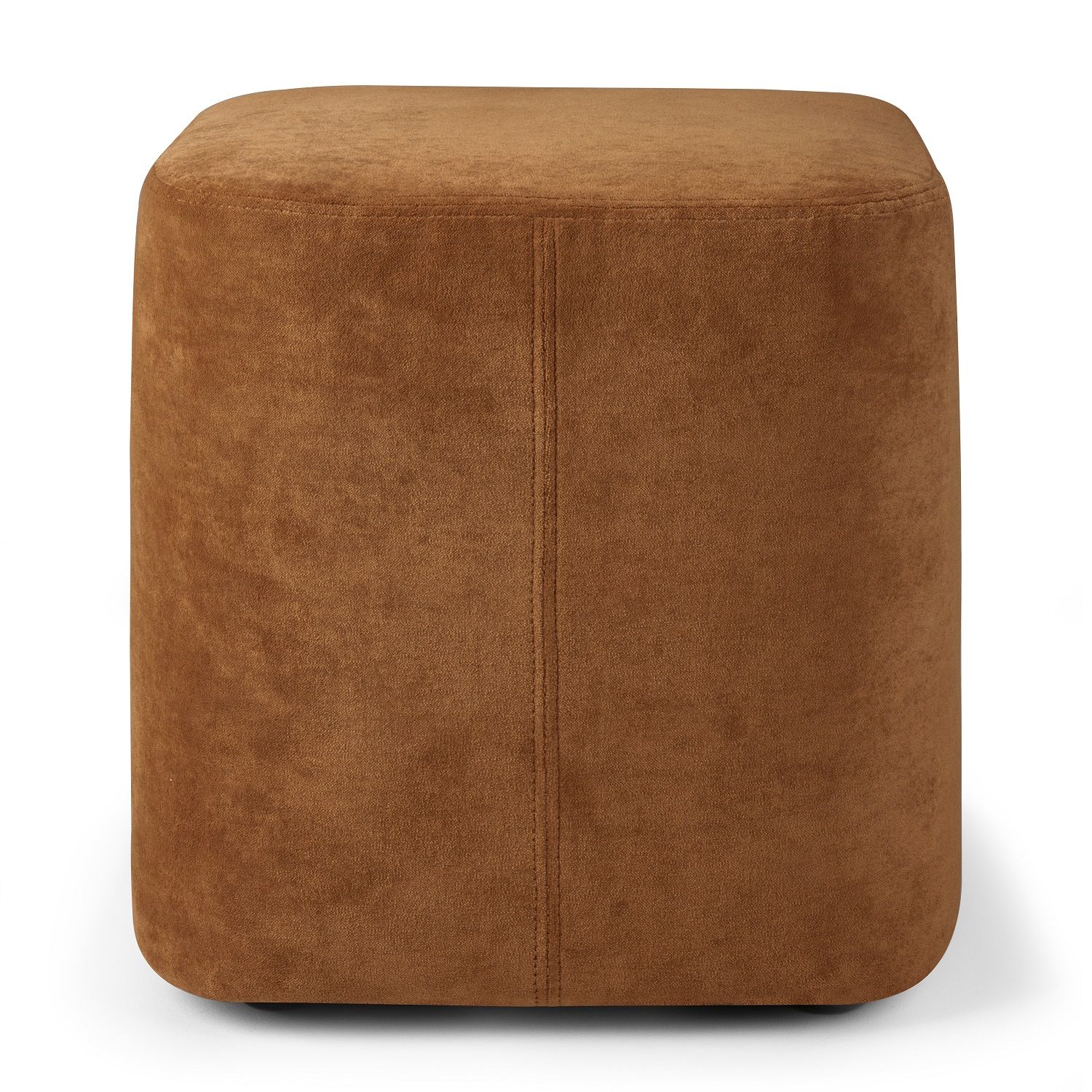 Cube Pouf Sitzhocker von Ethnicraft in Braun: Quadratischer, weicher Hocker für Wohnzimmer und Schlafzimmer.