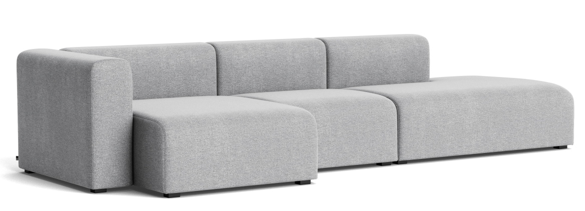 Mags Sofa 3-Sitzer Combination 4 mit Armlehne links Hay Stoff Hallingdal 130
