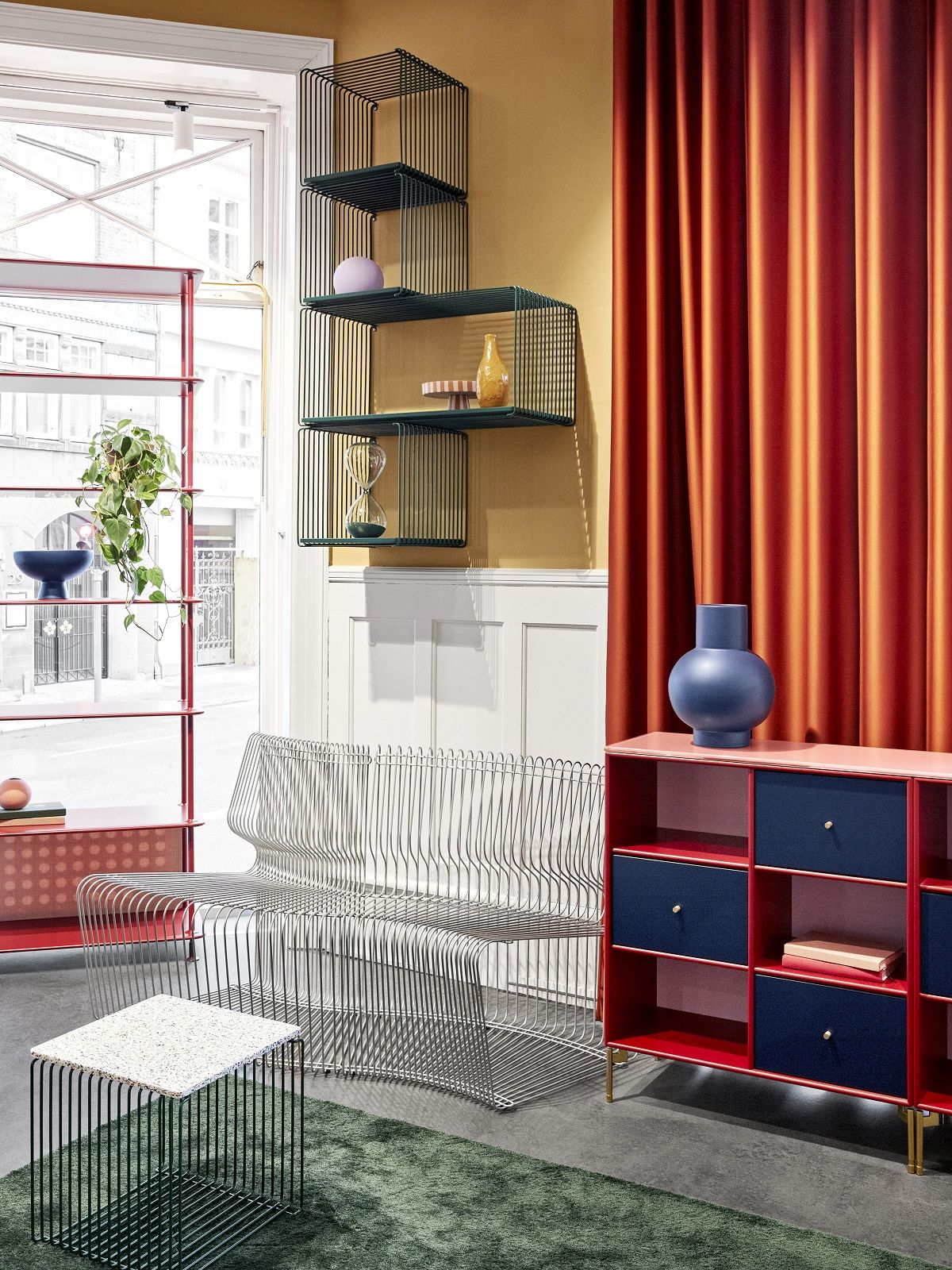 Panton Wire Cube Single Drahtregal Montana