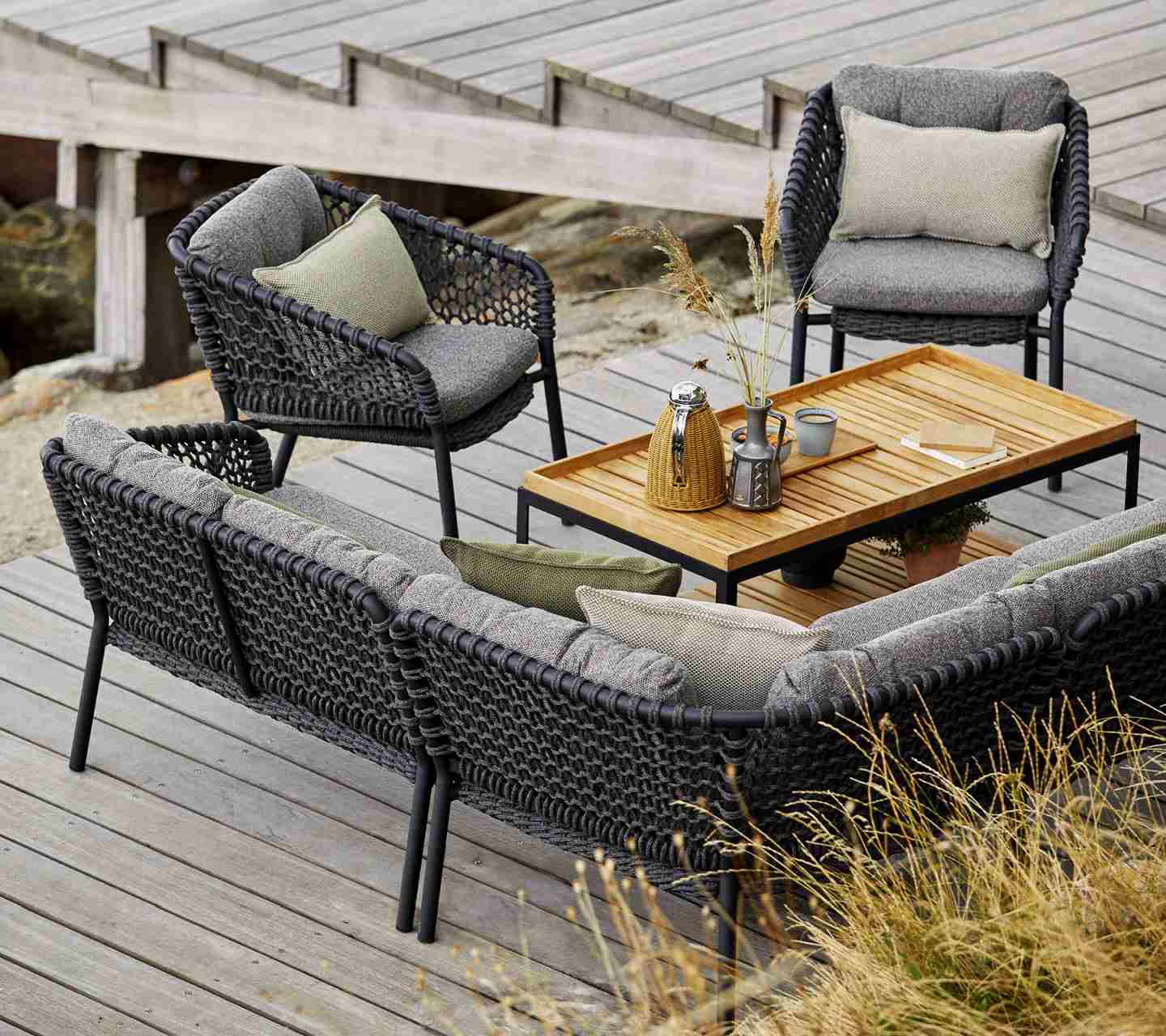 Ocean 2-Sitzer Sofamodul Rechts Sofa Outdoor Cane-Line