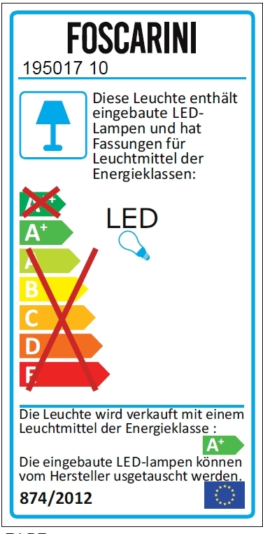 Aplomb Large LED Pendelleuchte Foscarini Weiß
