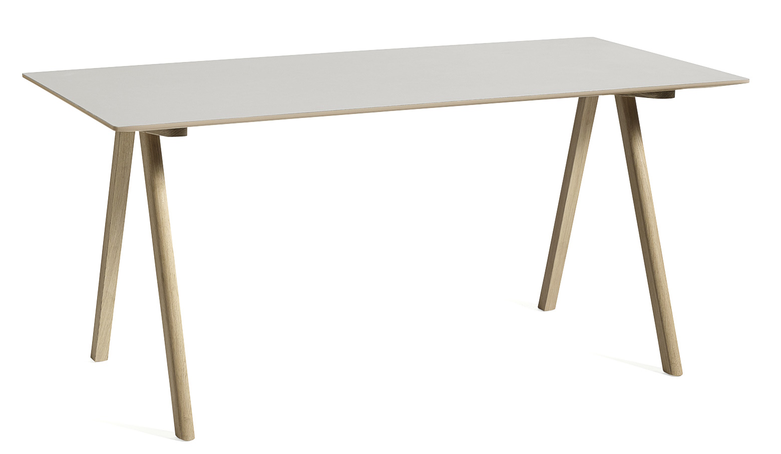Copenhague Table CPH 10 Tisch Hay Eiche wasserbasierter lack / Platte Linoleum off white MDF Kante