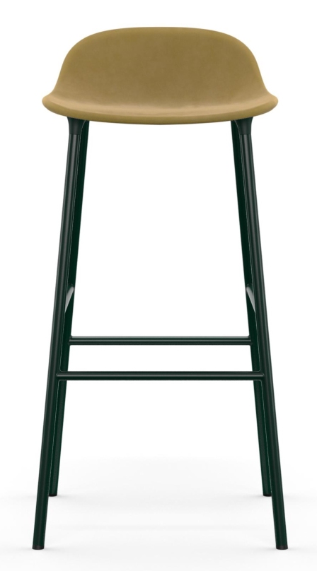 Form Barstool Barhocker H 75 cm Stahl Gepolstert Normann Copenhagen