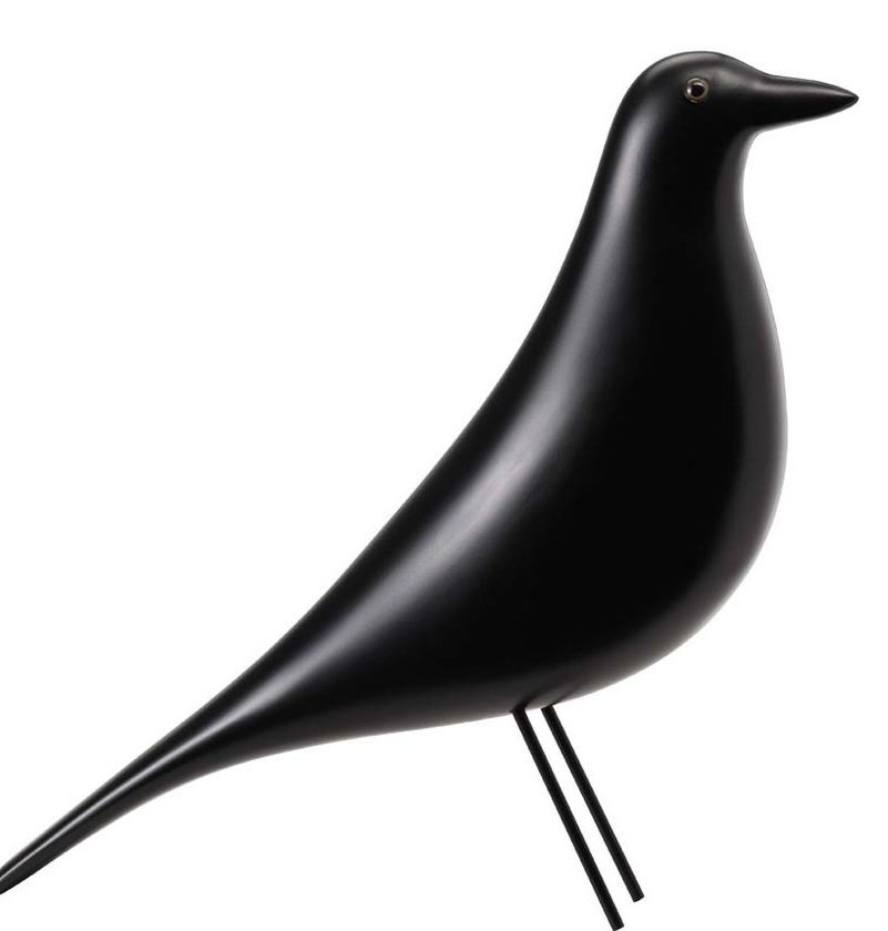 Schwarze Eames House Bird Skulptur von Vitra, ein dekoratives Designobjekt für stilvolles Wohnen.