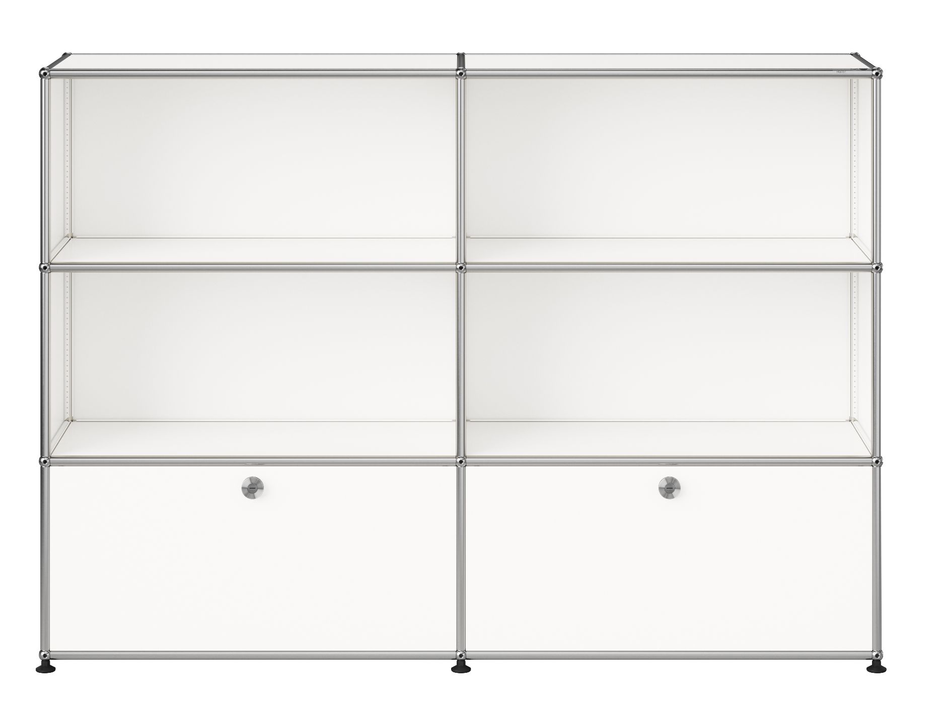 USM Haller Sideboard M 65 4 Offen / 2 Klappen QUICK SHIP Reinweiß
