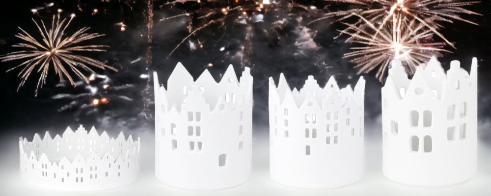 Zuhause Lichthaus Sortiment 4-er Set Stadtlichter Räder 