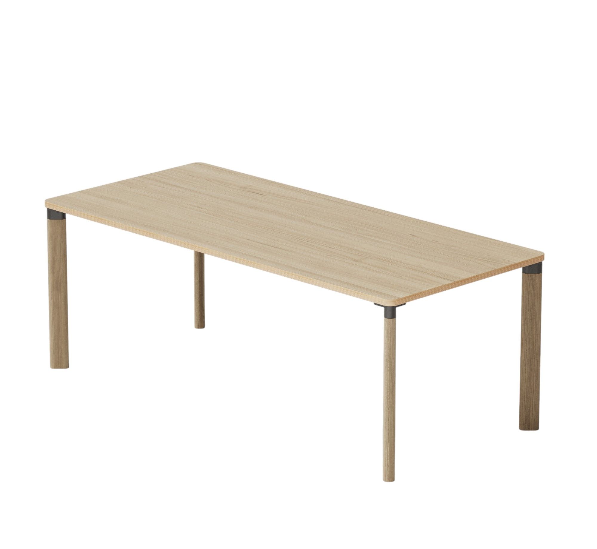 Enfold Tisch von Mizetto, ein heller Holztisch für Büro und Homeoffice.