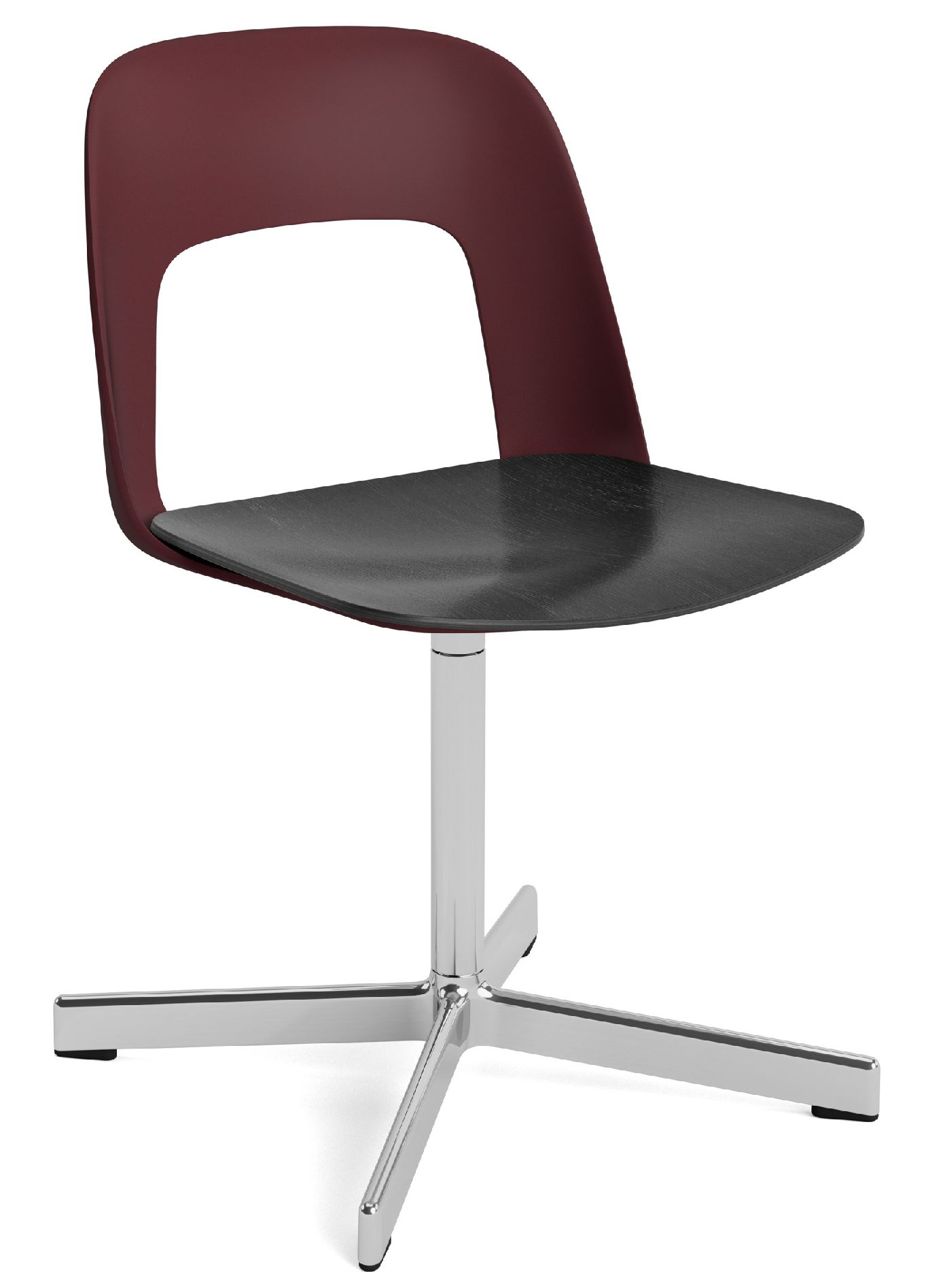 Layout Side Chair 132 4-Stern Drehfuß Stuhl Hay