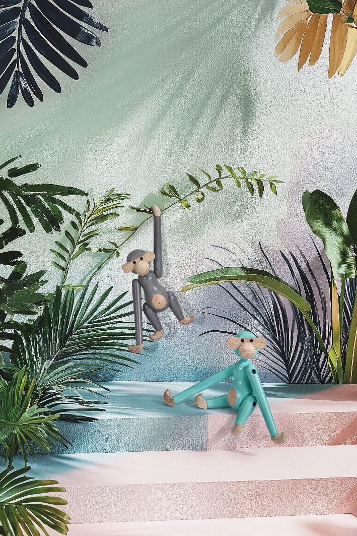 Affe Mini farbig Kay Bojesen Türkis