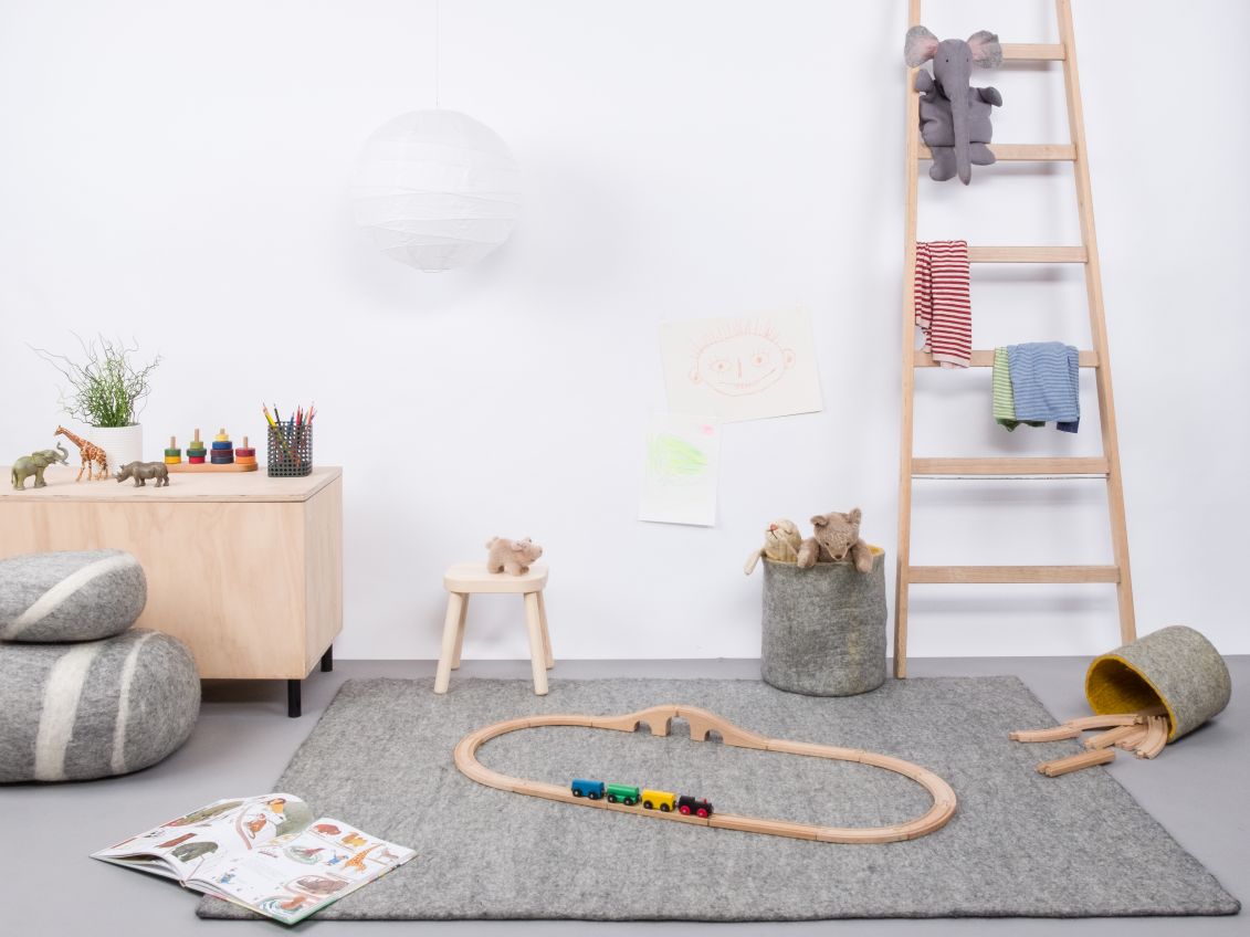 Mono Rechteckig Filzteppich 160 x 230 cm myfelt Carl (grau meliert)