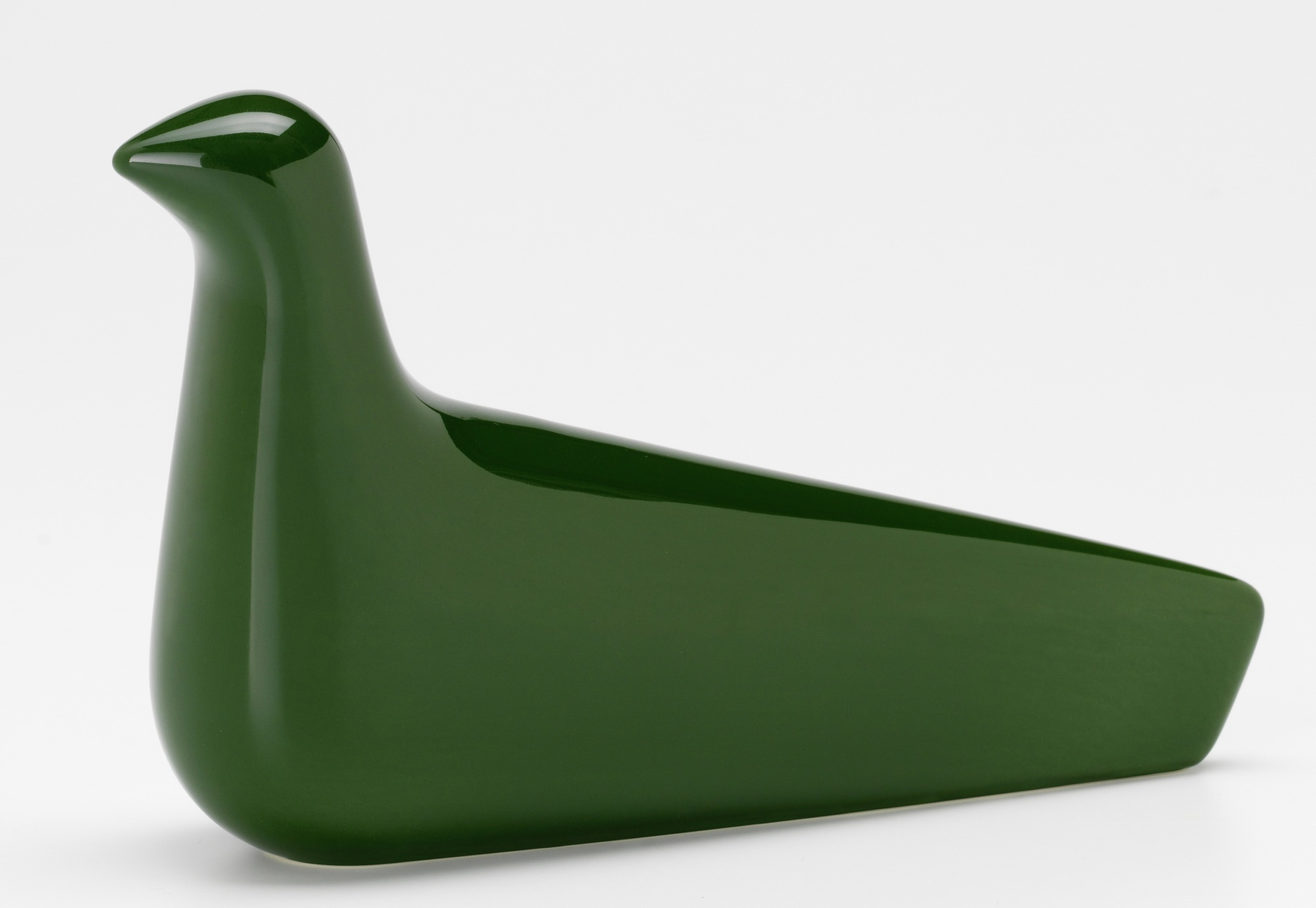 Grüne Vitra L'Oiseau Friedenstaube aus Keramik, moderne Dekoration und Designobjekt für Wohnräume.