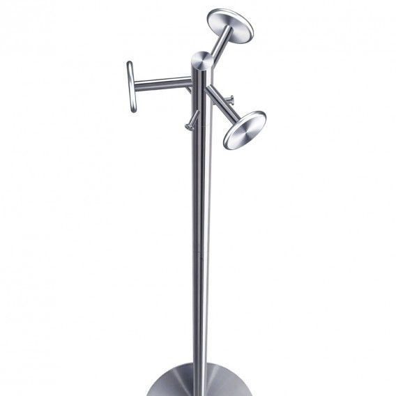 NOX EGO Kleiderständer aus Metall mit runden Haken und stabilem Fuß für Garderobe.