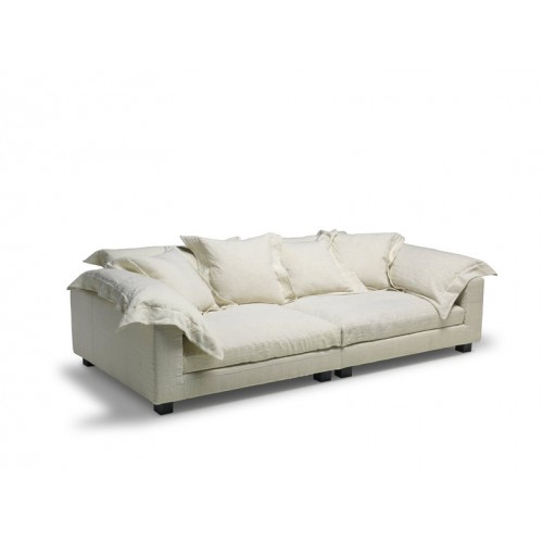 Beiges Nebula Nine Sofa von Moroso Diesel mit Kissen, 280x140 cm, modernes Design.