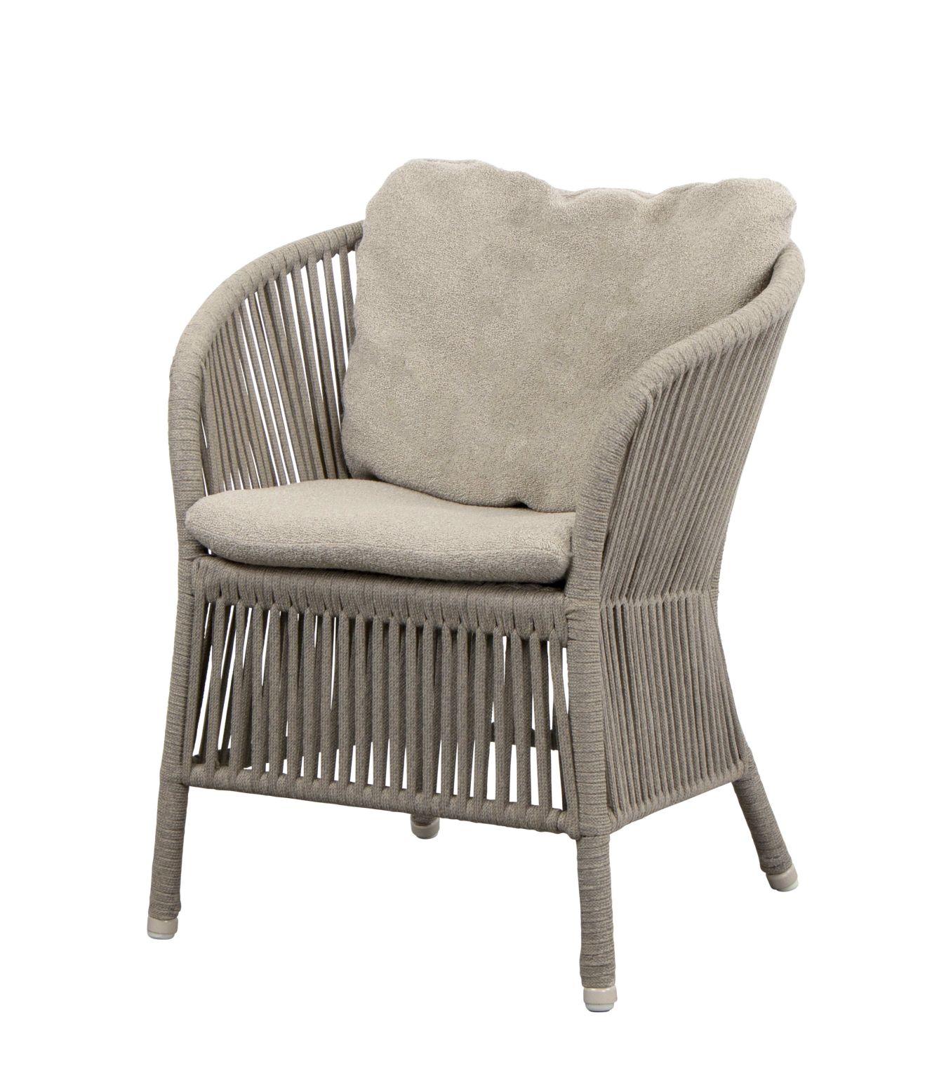 Derby Sitz- und Rückenkissen für Cane-Line Sessel, beige, für bequemes Sitzen im Garten.