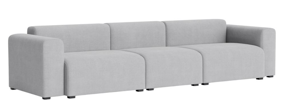 Helles, modernes Mags Sofa 3-Sitzer von Hay mit niedriger Armlehne, ideal für Wohnzimmer.