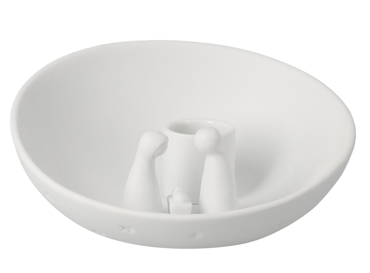 Kerzenschale Krippe klein Räder